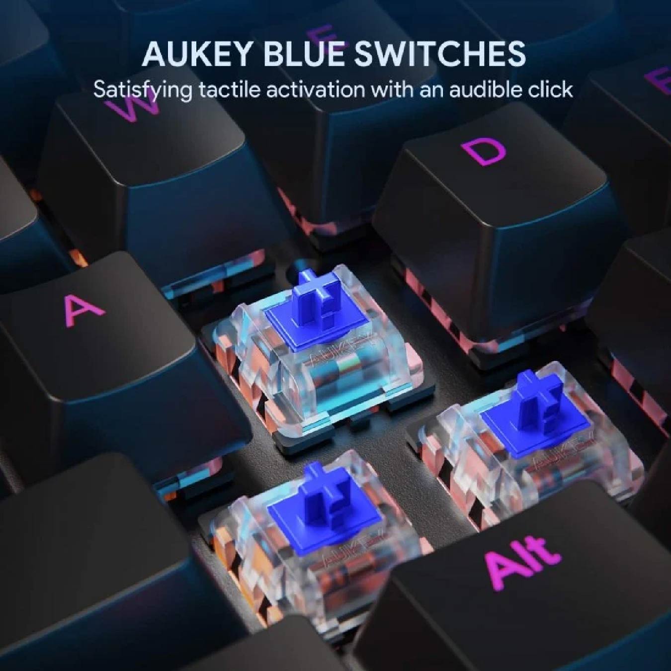 Aukey KM-G12 Teclado Mecánico Gaming RGB Switch