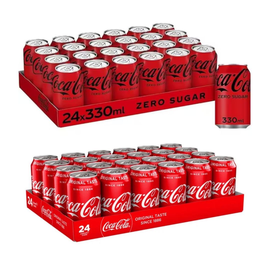 Pack de 2 Cajas de Coca Cola ( 48 unidades )