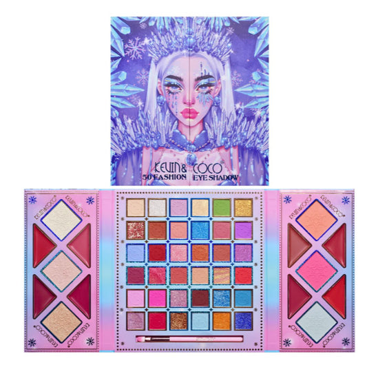 Paleta de sombras de ojos Ice Queen de 50 colores