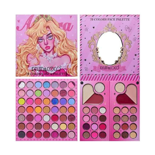 Paleta de sombras con 79 colores