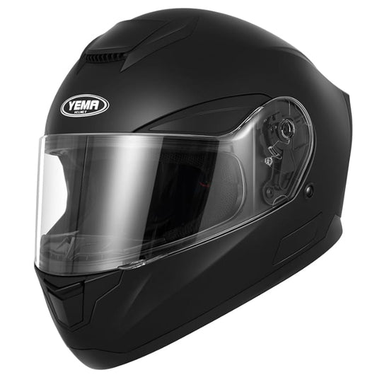 Casco de moto Yema 831 Matt Black