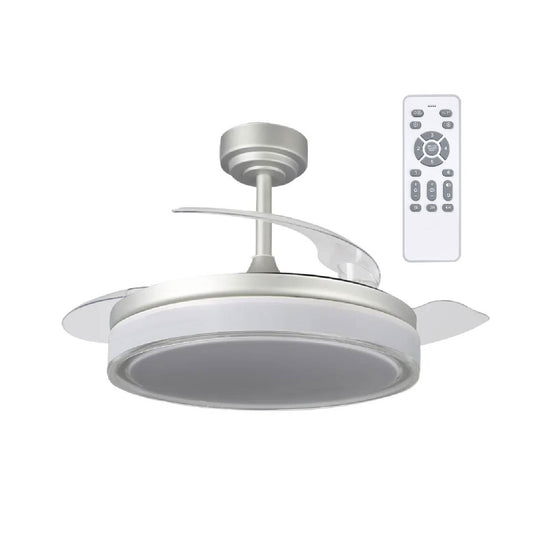 Ventilador de techo LED aspas con mando a distancia 72 w CCT 180-240v AC